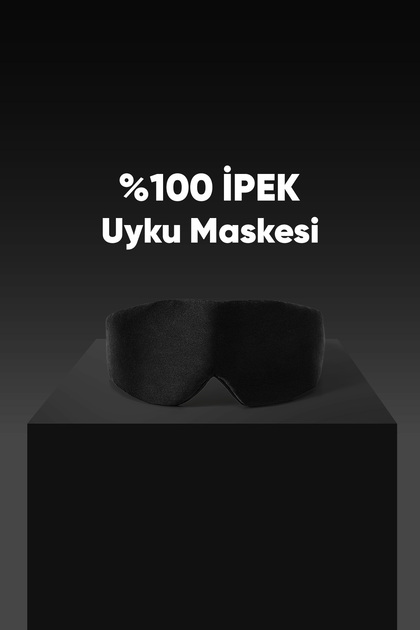Beauty Pillow %100 Ipek Uyku Maskesi Göz Bandı Siyah - Fiyatı