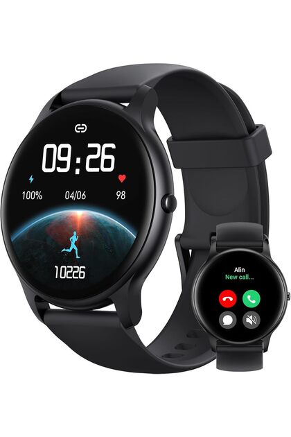 Smart Watch - Bluetooth Calls, HD Screen Fitness Tracker, IP68, 100+ Sport Modes