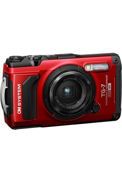 Cameră digitală OM SYSTEM TG-7, 12MP, LCD de 3" (roșu)