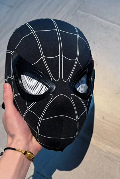 MARVEL Spider-Man Mask Spider-Man Mask - Black with 3D Moving Eye