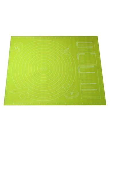 Plansa pentru framantat aluat, rezistent la temperaturi ridicate, silicon, 60x45cm, Verde