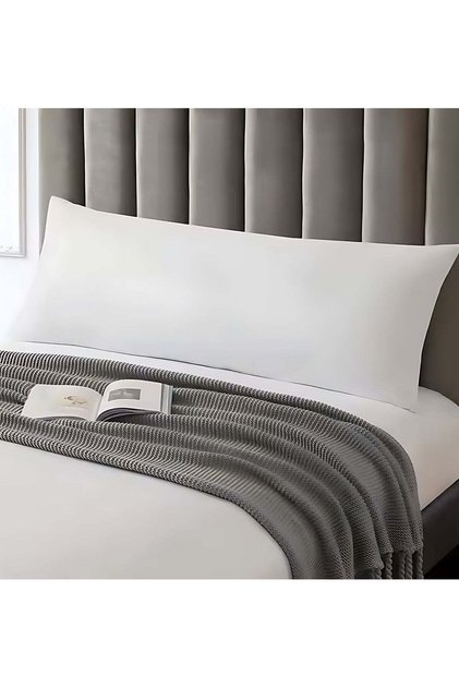 1-Piece Body Pillow Striped White, Long Pillow Soft Microfiber Anti Allergic&Anti-bacterial,
