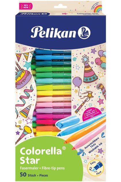 Carioca Colorella Star C302, комплект от 50 цвята, включва