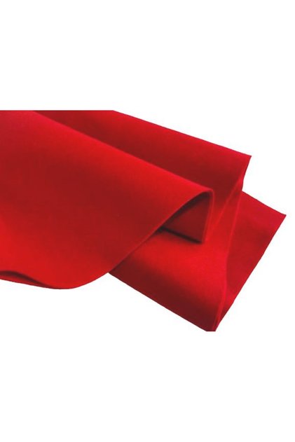Fetru/pasla din lana 100%, moale 1.2mm, 50*40cm - rosu