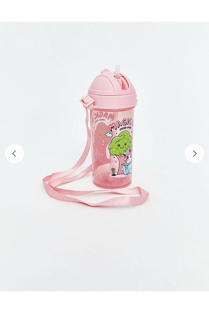 Girl's Water Bottle with Mixed Neck Strap 415 ml