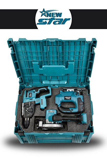 Newstar New Star 6'lı Set Şarjlı Darbeli Matkap Hilti Taşlama
