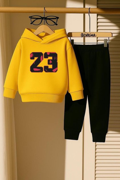 23 Printed 3 Thread Children's Tracksuit Set