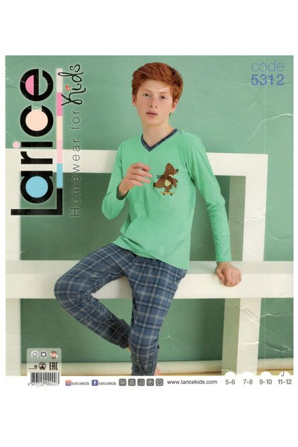 Boys' long-sleeved pajamas
