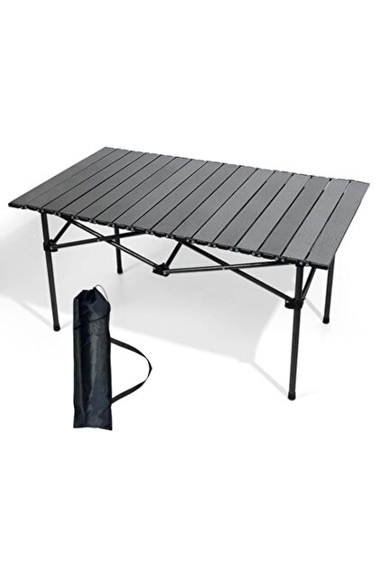 ECVV New Foldable Outdoor Camping Table, 95×55×50cm, Ultra-Lightweight Aluminum Top with Carry Bag,