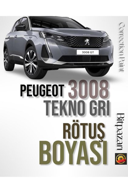 Peugeot 208, Partner, 5008, 2008 , 3008 Tekno Gray - Kca - Brushed Touch-Up Paint 20 ml