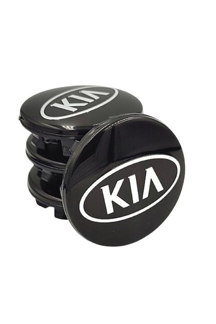 Set 4 capace jante 58mm, negru, alb