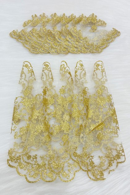 Gold Glittery Bride Groom Halay Handkerchief, White 5 Pieces, Wedding Henna Circumcision Promise Bridesmaid Engagement Bride Gift