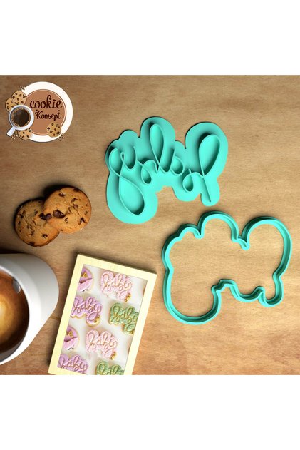Baby Shower Mold Set Baby Stamp Lettering – Cookie, Dough and Clay Compatible