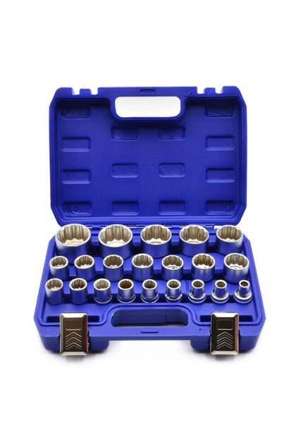 SET TUBULARE BIHEXAGONALE 12 LATURI/COLTURI 1/2 8-36MM 21 PIESE