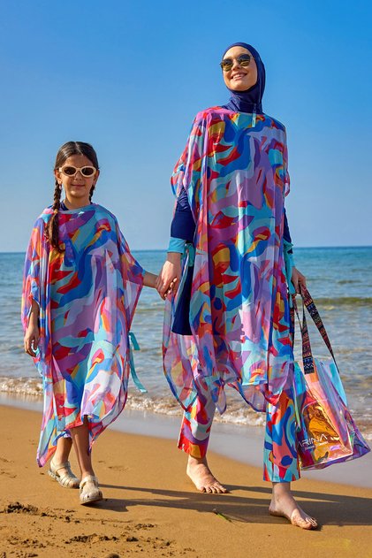 Girl's Pareo - Patterned, Light Chiffon Pareo Cp2502