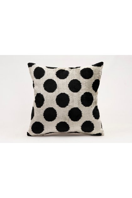 Silk Velvet Ikat Decorative Throw Pillow Case