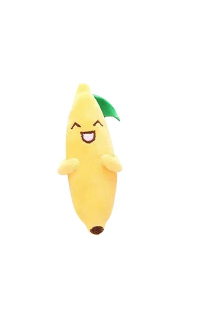 Banana Shaped Dog Plush Toy 14 cm