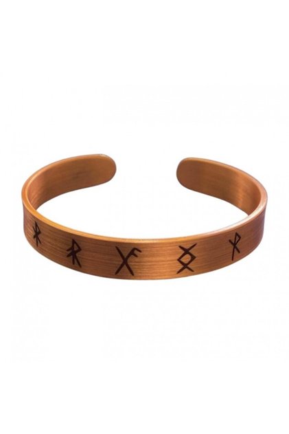Copper Bracelet with Rune Symbol