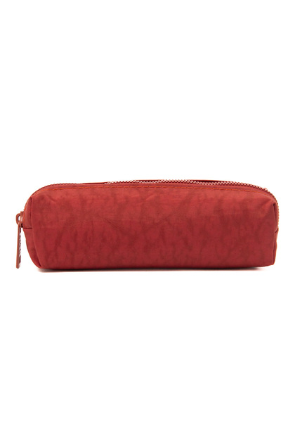 01106 Tile Color Water Resistant Crinkle Fabric Single Compartment Pen Holder Pencil Case