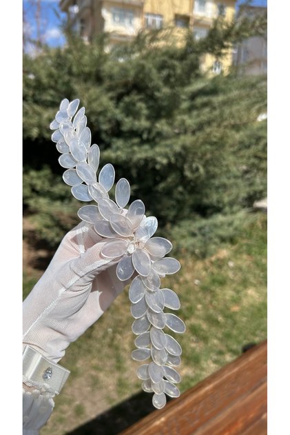 Bridal Accessories White Headpiece Bridal Crown Models