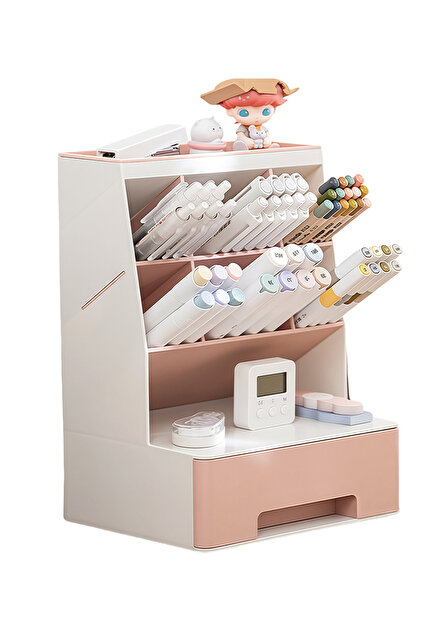 Office Storage Supplies Desk Organizer, Desk Organizer, Multifunctional Pen Holder, Storage Rack for School, Home, Office and Art Supplies