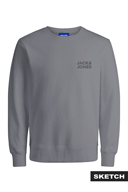 Jack & Jones JJEURBAN EDGE STUDIO SWEAT CREW NOOS Gri 12270474