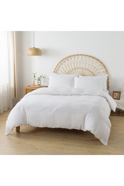 Washed Linen Duvet Cover Set