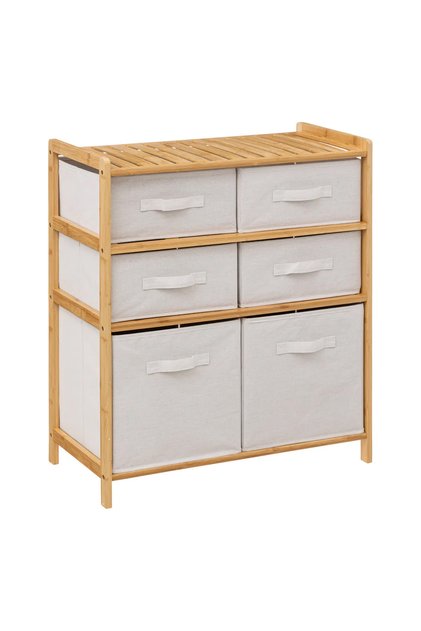 Raft dublu 5Five Tidy Box, 6 compartimente, 66x33x78 cm,