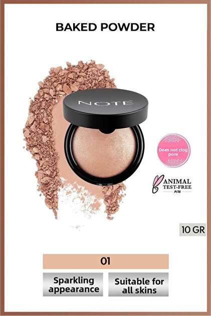 مسحوق Baked 01 Stardust Shiny Finish Highlighter مسحوق الوجه