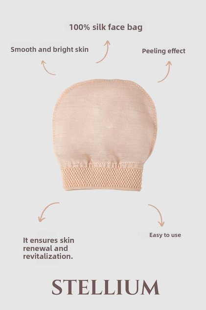 100% Silk Scrub Raw Cocoon Silk Bath Exfoliating Natural Facial Bath and Hammam Scrub