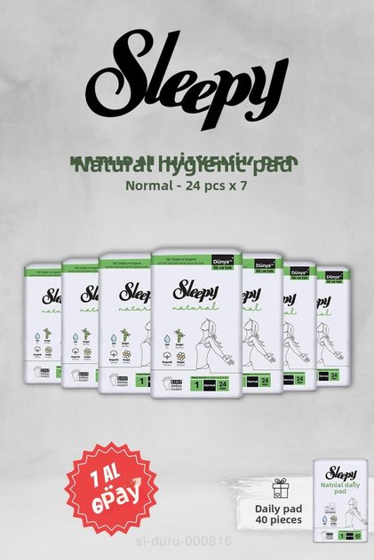BUY 7 PAY 6 Sleepy Natural Ultra Normal Sanitary Pads 24 Pieces and 40 Daily Pads