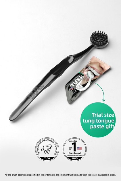 Tongue Cleaning Brush |   Trial Size Oral Care Tongue Cleaner Brush with Tongue Paste Gift