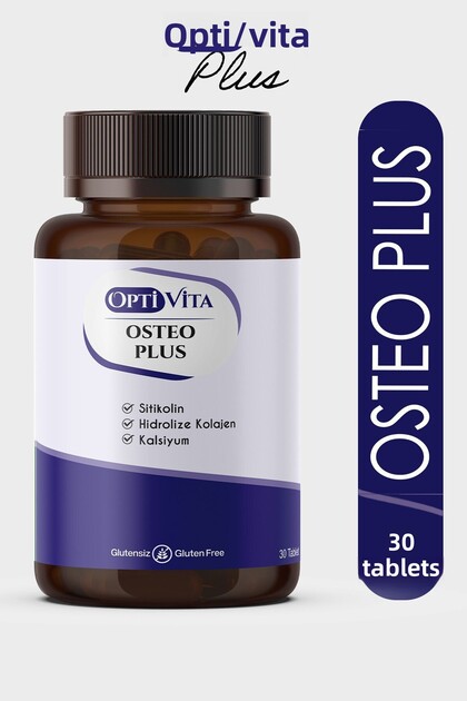 Osteo Plus 30 Tablets Calcium, Magnesium, Citicolin, Collagen, Zinc Vitamin D Zinc Copper Selenium