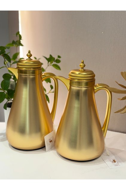 2-piece golden thermos set