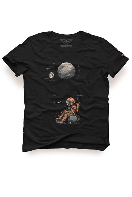 Unisex Design T-Shirt Astronaut Sitting on a Rock