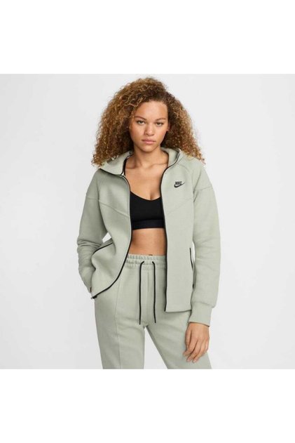 Tech Fleece Windrunner Full-zip Hoodie Su Yeşili Kadın Sweatshrit