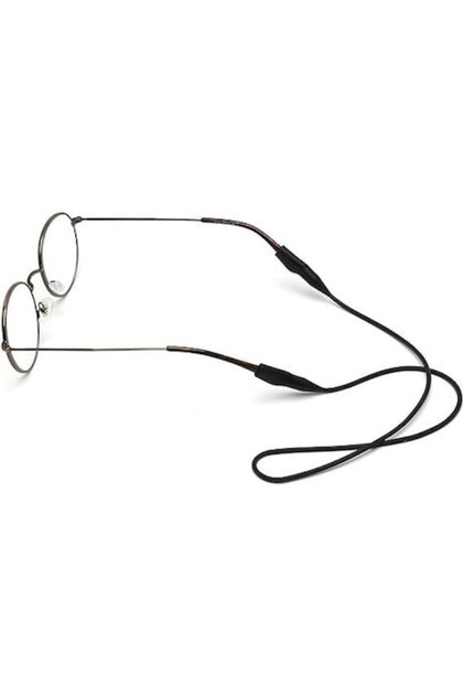 Curea din silicon pentru ochelari, suport anti-pierdere, 55 cm, neagră
