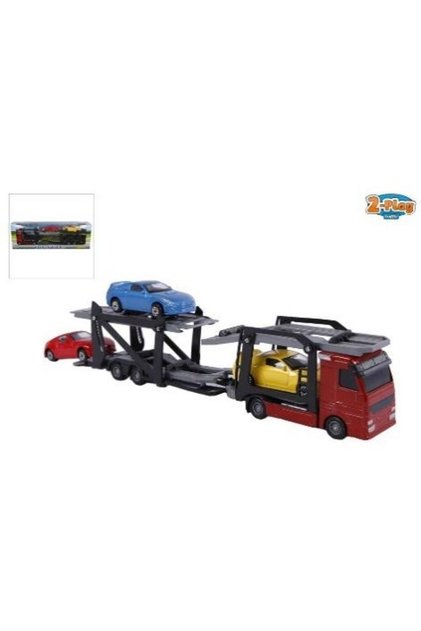 Set camion transport masini cu 3 masinute, 26 cm