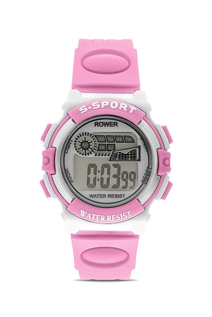 Rwr Collection Children &Apos; S Digital Pink Silicone Wrist Watch Tctsr005006S0307