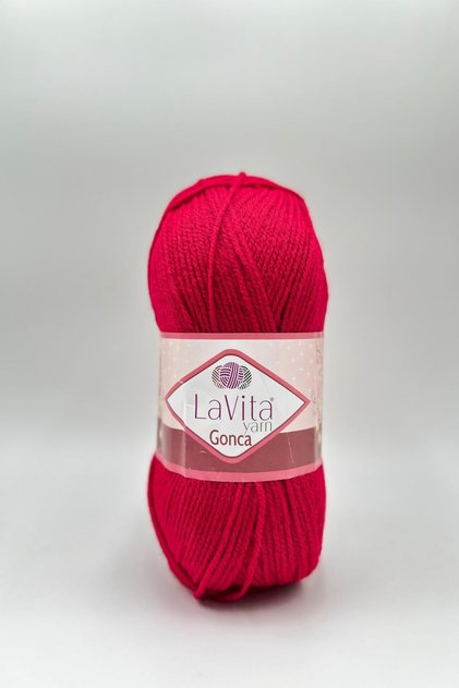 Gonca Hand Knitting Yarn 100% Acrylic 100Gr (3004 Red)