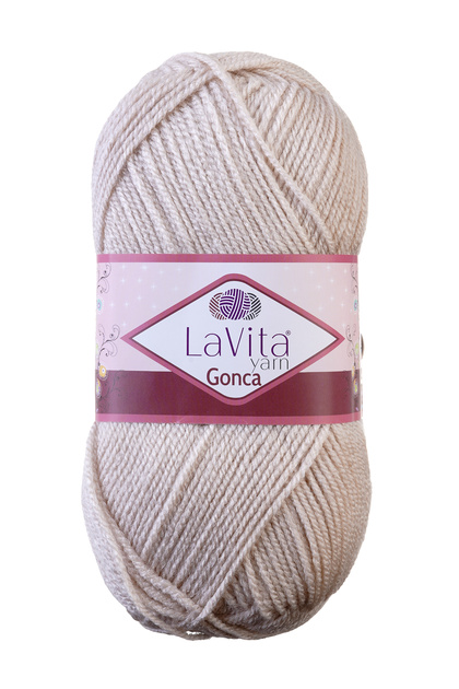 Gonca Hand Knitting Yarn 100% Acrylic 100Gr (1006 Cream Stone)