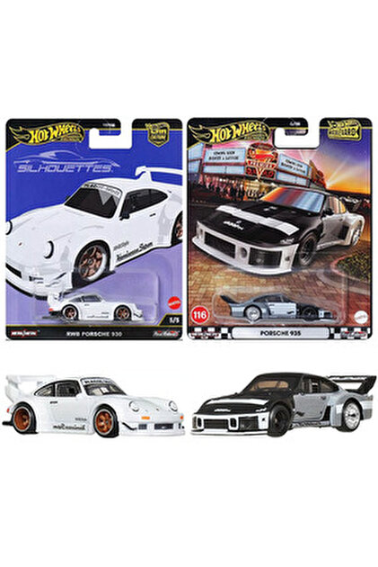 HOT WHEELS RWB PORSCHE 930 - SILHOUETTES - PREMIUM - (1/64) BEYAZ