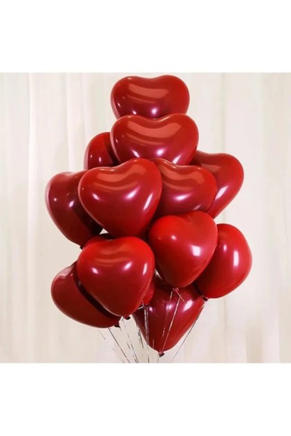 40Pcs Heart Latex Balloons for Romantic Decor