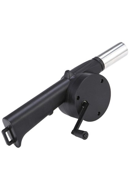Suflanta manuala pentru gratar, plastic/metal, neagra