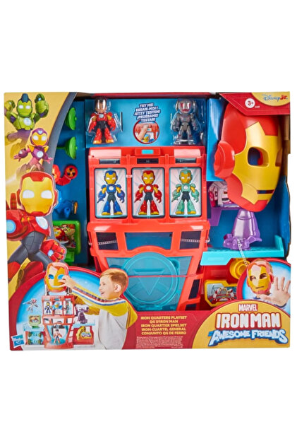 MARVEL Iron Man and His Awesome Friends Iron Quarters Oyun Seti