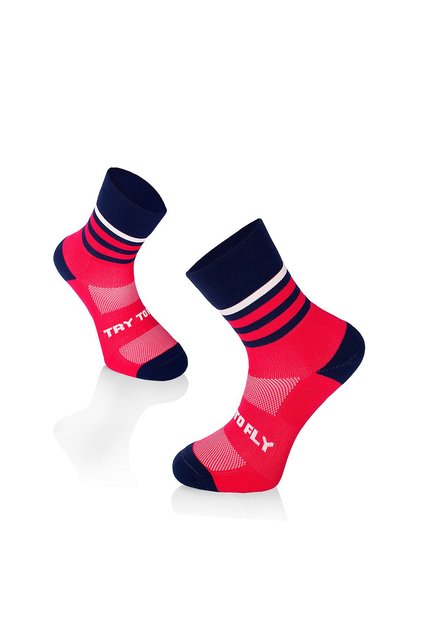 Sosete pentru alergat RUNNING MICROLON SOCKS Fuchsia Dark Blue