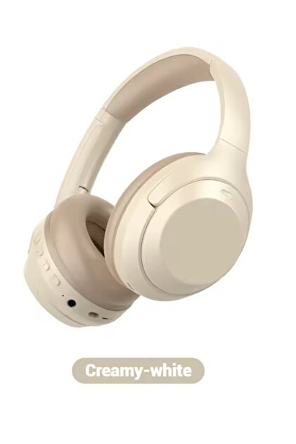 Bluetooth Kulaküstü Kulaklık Yüksek Kalite Ses Bass Müzik Ayarlanır Kafa Bandı Tıkaç Type-C Şarj Aux