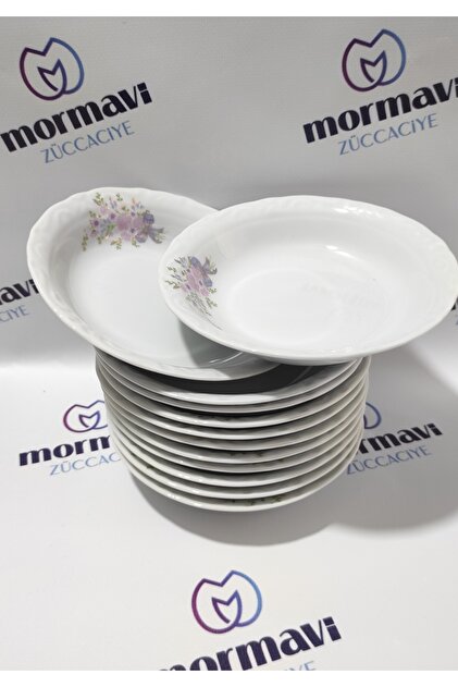 Porcelain Bucket 12 Pcs 19 cm (Large) Bucket Dish Plate