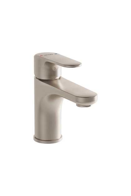 Root A4270534 Round Sink Faucet, Brushed Nickel