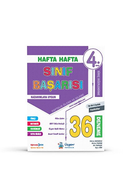 4. Sınıf Hafta Hafta - SINIF Başarısı - 36 Fasikül